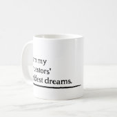 先祖の夢のマグカップ コーヒーマグカップ (正面左)