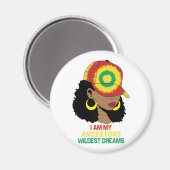 先祖の最も大胆な夢 黒人歴史月間 マグネット (正面/裏面)