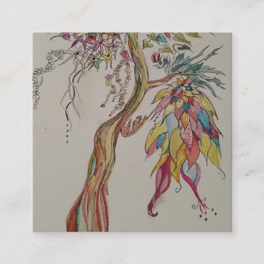 先祖の木を越えて スクエア名刺 (正面)