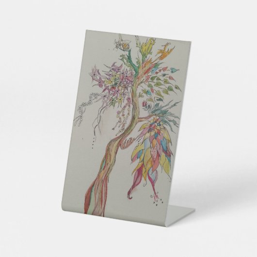 先祖の木を越えて 台座サイン (正面)