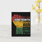 先祖は1865年の4月7日には自由ではなかった カード (黄色い花)