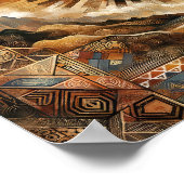 先祖代々のエコー:フィリピーノ・アート・タペストリー ポスター (角)