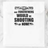 先祖代々の射撃、 発砲だ！ スクエアシール (バッグ)