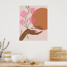 先祖伝来の恵みに根ざす：ブラックハンドアート ポスター