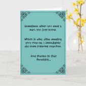 先考え行 カード (黄色い花)