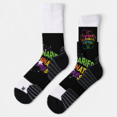 「先見の明が未来を照らす」グラフィックソックス ソックス (左)