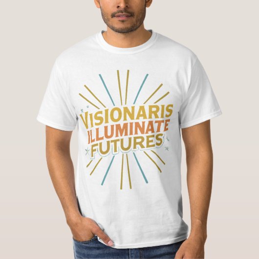 先見の明が未来を照らす Tシャツ (正面)