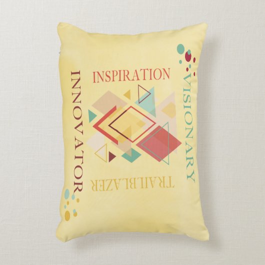 先見の明のあるトレイルブレザーのイノベーターのインスピレーション アクセントクッション (正面(垂直))