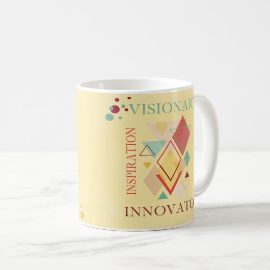 先見の明のあるトレイルブレザーのイノベーターのインスピレーション コーヒーマグカップ (正面右)