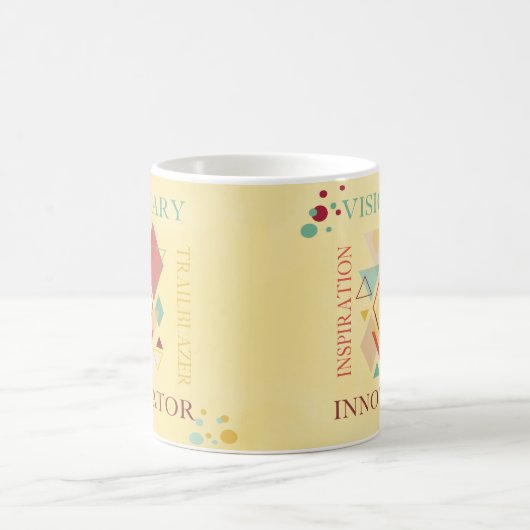 先見の明のあるトレイルブレザーのイノベーターのインスピレーション コーヒーマグカップ (中央)