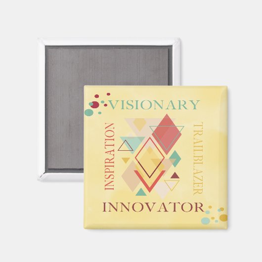 先見の明のあるトレイルブレザーのイノベーターのインスピレーション マグネット (正面/裏面)