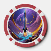 「先見の明のある宇宙旅行」 ポーカーチップ (裏面)