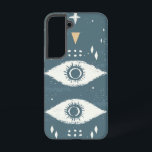 先見の明のある目のパターン電話ケース SAMSUNG GALAXY S22ケース<br><div class="desc">対称パターンの様式化された目は、保護と深い知覚を示唆し、はっきりした、スピリチュアル、および声明を作成モダンする。</div>