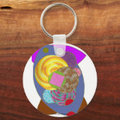 「先見の明のある車両」キーチェーン キーホルダー (正面)