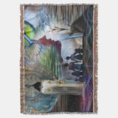 先見図解入りの、写真付きののグラフィックラッピング紙medi スローブランケット (正面縦)