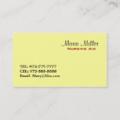 先輩の名刺 名刺 (裏面)