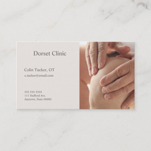 先輩は痛む膝を持っている 名刺 (正面)