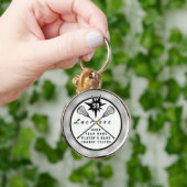 先輩またはチームのためのパーソナライズなラクロスのギフト キーホルダー (手)