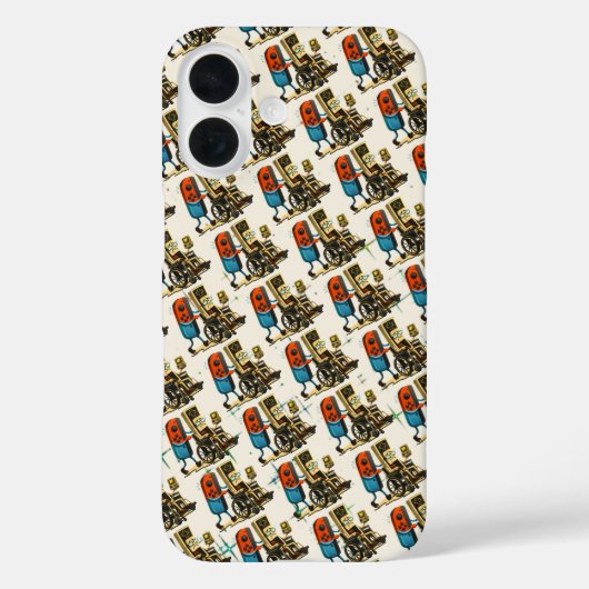 先輩ゲーマーに敬意を ギャングコントロール レトロおもしろ Case-Mate iPhoneケース (裏面)