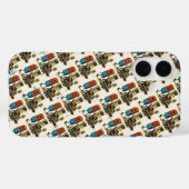 先輩ゲーマーに敬意を ギャングコントロール レトロおもしろ Case-Mate iPhoneケース (裏面 (横))