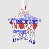 先輩2015の星-バックミラーのオーナメント オーナメント (正面)