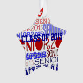 先輩2015の星-バックミラーのオーナメント オーナメント (正面)