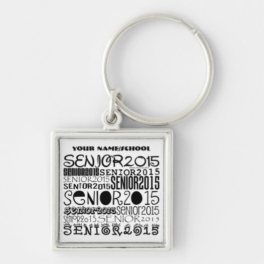 先輩2015年のKeychain (個人化して下さい) キーホルダー (正面)