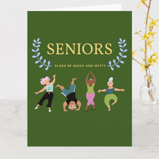 先輩 カード (黄色い花)