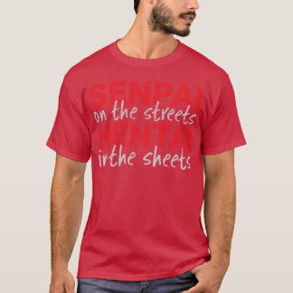先輩 日本語 ヘンタイ アニメ 友達 Tシャツ