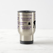 先輩、8つのテキスト・ボックスからのレスリングのコーチのギフト トラベルマグ (中央)