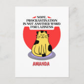 先送りテーマキャットズミーム ポストカード (正面)