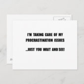 先送り問題 ポストカード (正面/裏面)