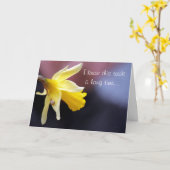 先送り – カタツムリ考えメール – あなた カード (黄色い花)