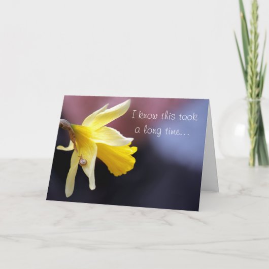 先送り – カタツムリ考えメール – あなた カード (正面)