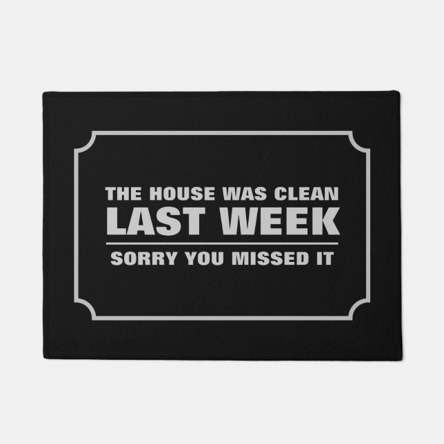 先週は家が綺麗だった ドアマット (正面)