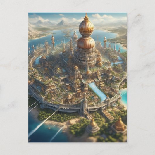 先進タイプ1文明空中視傾斜 ポストカード (正面)