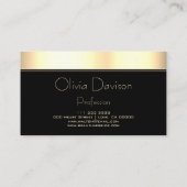 先頭と金ゴールドサークルエレガントモノグラムコンサルタント 名刺 (裏面)