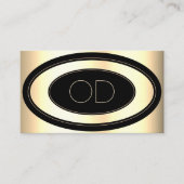 先頭と金ゴールドサークルエレガントモノグラムコンサルタント 名刺 (正面)