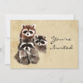 先頭へ戻る自然アライグマ動物誕生日招待状 招待状 (正面)