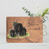 先頭へ戻る自然ブラックベアーズアニマル誕生日招待状 招待状 (スタンド正面)