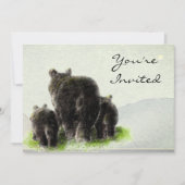 先頭へ戻る自然ブラックベアーズアニマル誕生日招待状 招待状 (正面)