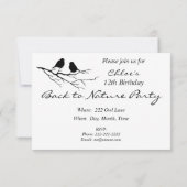 先頭へ戻る自然鳥の年の誕生日パーティー招待状 招待状 (裏面)