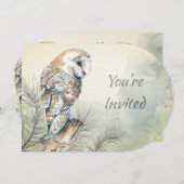 先頭へ戻る自然、バーンドクロウ、鳥、誕生日パーティー 招待状 (正面/裏面)