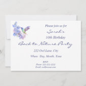 先頭へ戻る,ハミングバードイヤー誕生日招待状 招待状 (裏面)