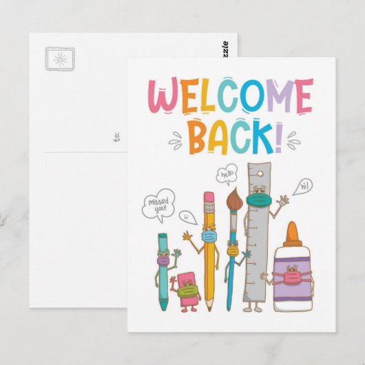 先頭へ戻る（縦） – はがき (正面/裏面)