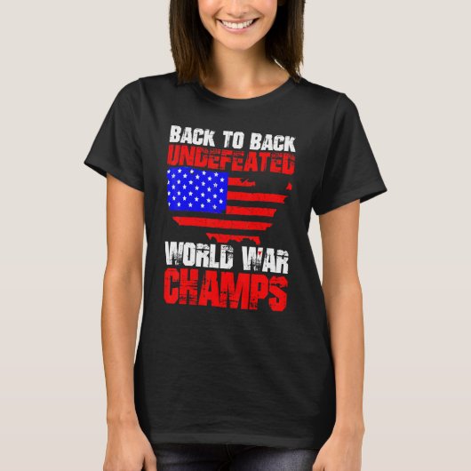 先頭へ戻るJ4位の無敗の世界大戦 Tシャツ (正面)