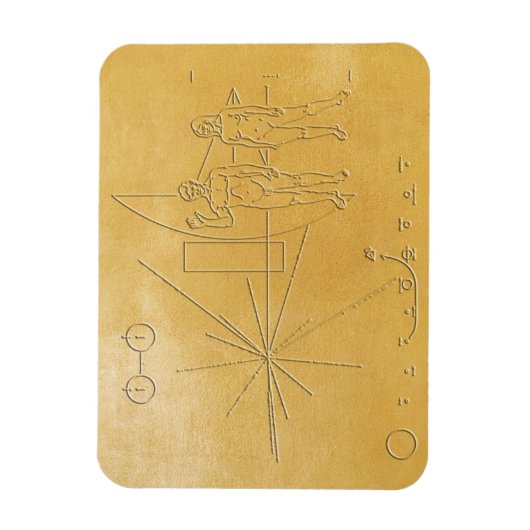 先駆的メッセージnasaエイリアン人間宇宙宇宙v マグネット (縦)