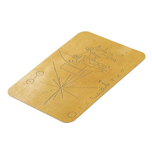 先駆的メッセージnasaエイリアン人間宇宙宇宙v マグネット (左側)