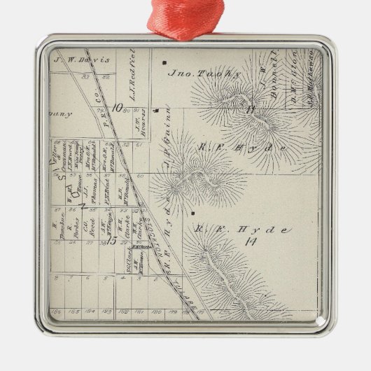 先駆的土地Coの下位区分 メタルオーナメント (正面)