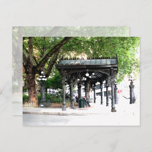 先駆的正方形 ポストカード (正面/裏面)